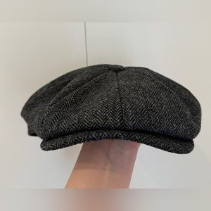 NWT Christy’s 100% British Wool 8 Piece Baker Boy Tweed Cap XL